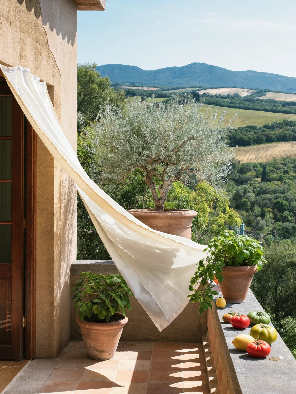 The freshness of a Mediterranean morning, where gardens come quietly to life